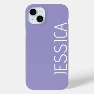 Funda Para iPhone 15 Mini Nombre de monograma minimalista moderno elegante p