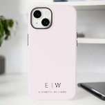 Funda Para iPhone 14 De Case-Mate Nombre de monograma Minimalista rosado moderno Rub<br><div class="desc">Eleva tu smartphone con nuestro elegante y clásico estuche para iPhone de Monograma Minimalista Moderno. Este funda de diseño meticuloso combina la sofisticación atemporal con el minimalismo contemporáneo. Diseñado a la perfección, no sólo protege tu equipo, sino que también añade un toque de estilo personalizado. Las opciones de personalización de...</div>