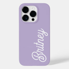 Funda Para iPhone 14 Pro De Case-Mate Nombre de monograma morado de lavadora de Moda per
