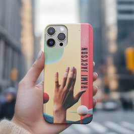 Funda Para iPhone 13 Pro Max Nombre de monograma único colorido de moda
