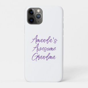 Funda Para iPhone 11 Pro Nombre de nietos de la abuelita malva malva de la 