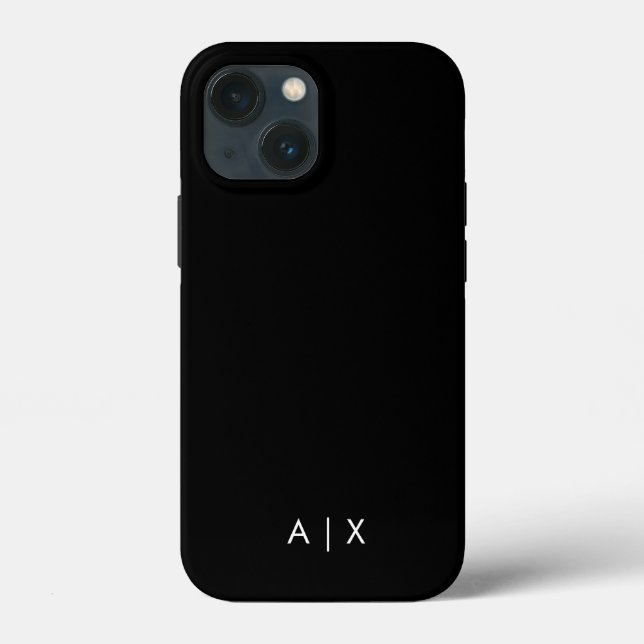 Funda De Case-Mate Para iPhone Nombre de pareja monograma simple (Reverso )