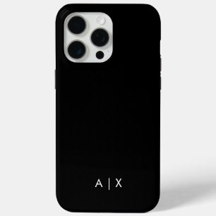 Funda Para iPhone 15 Pro Max Nombre de pareja simple monograma