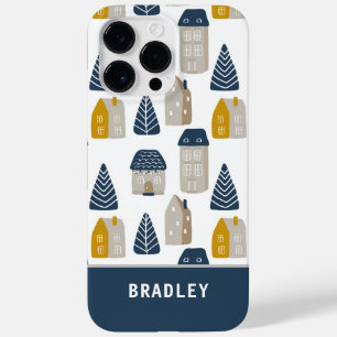 Funda Para iPhone 14 Pro Max De Case-Mate Nombre de patrón de casa minimalista de acuarela m