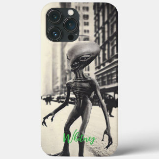 Funda Para iPhone 13 Pro Max Nombre de película retro divertida de invasión ali