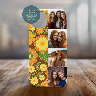 Funda Para iPhone 14 De Case-Mate Nombre de secuencia de película de 4 fotos Flores