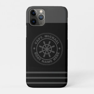 Funda Para iPhone 11 Pro Nombre del barco de anclaje náutico personalizado