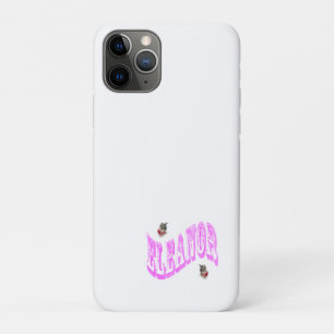 Funda Para iPhone 11 Pro Nombre Del Eleanor Mosaico Rosa Con Gatos,