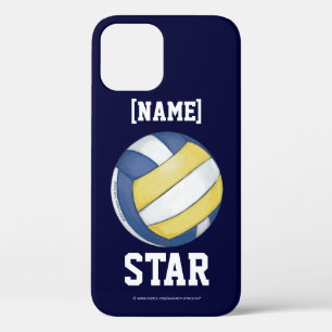 Funda Para iPhone 12 Nombre del equipo de voleibol y número Funda-Mate