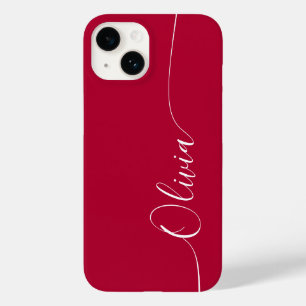 Funda Para iPhone 14 De Case-Mate Nombre del guión de caligrafía elegante de color b