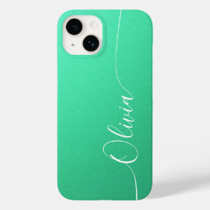 Funda Para iPhone 14 De Case-Mate Nombre del guión de la caligrafía elegante de colo