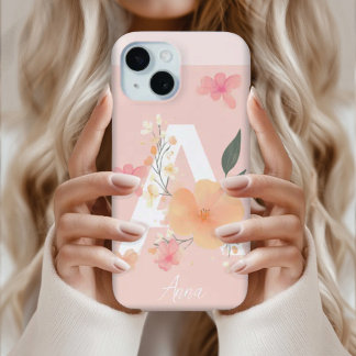 Funda Para iPhone 15 Nombre del iPhone Cambiar el logotipo inicial Caso