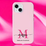 Funda Para iPhone 15 Nombre del Monograma de Giro de Guión Moderno Cali<br><div class="desc">Proteja su teléfono con estilo con nuestro moderno guión caliente Girly Monograma Nombre iPhone 15 Funda! Este funda, con un diseño rosa intenso, está personalizado con su nombre en un guión moderno de moda para un toque personalizado. Diseñado para el iPhone 15, ofrece una protección duradera contra los arañazos y...</div>