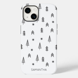 Funda Para iPhone 14 De Case-Mate Nombre del patrón del bosque blanco de invierno mi