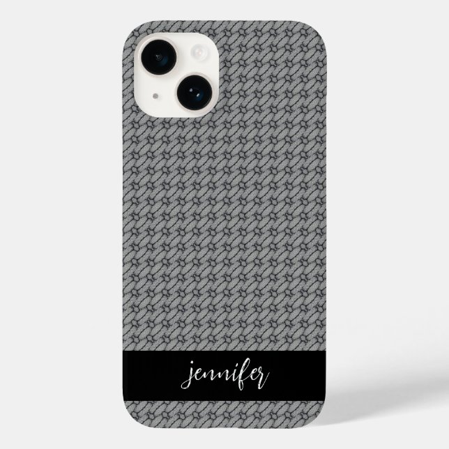 Funda De Case-Mate Para iPhone Nombre del personalizable Modelo abstracto de horm (Reverso )