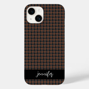 Funda Para iPhone 14 De Case-Mate Nombre del personalizable Patrón amarillo y negro