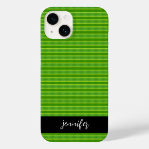 Funda Para iPhone 14 De Case-Mate Nombre del personalizable Patrón de hoja verde