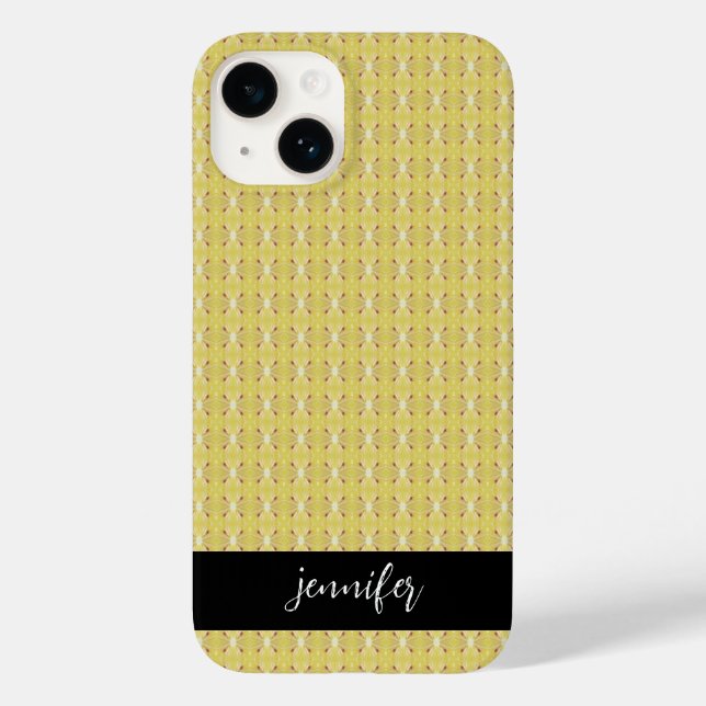Funda De Case-Mate Para iPhone Nombre del personalizable Patrón de limón sin sold (Reverso )