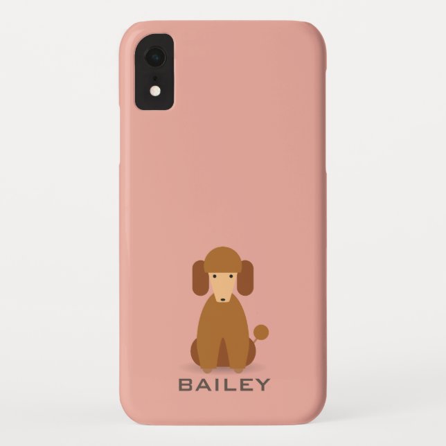 Funda De Case-Mate Para iPhone Nombre del Personalizable| Perro de cangrejo (Reverso)