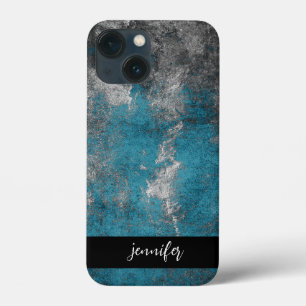 Funda Para iPhone 13 Mini Nombre del personalizable Textura de grueso abstra