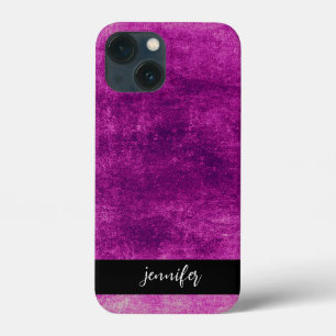 Funda Para iPhone 13 Mini Nombre del personalizable Textura de grueso abstra