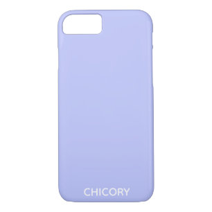 Funda Para iPhone 8/7 Nombre en color azul de flores de achicoria