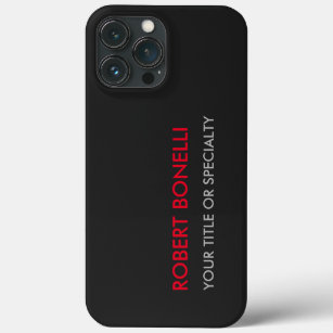 Funda Para iPhone 13 Pro Max Nombre exclusivo de adición de estilo rojo gris mo