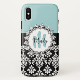Funda Para iPhone XS Nombre indicado con letras del monograma de la