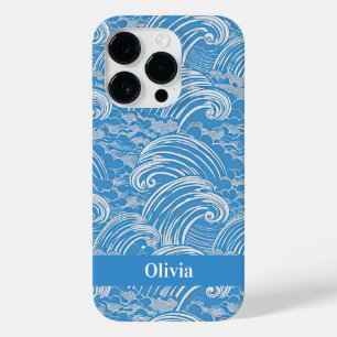 Funda Para iPhone 14 Pro De Case-Mate Nombre japonés del patrón de ondas