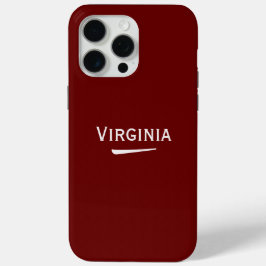 Funda Para iPhone 15 Pro Max Nombre luz personalizada en rojo profundo