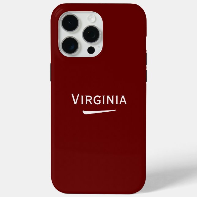 Funda De Case-Mate Para iPhone Nombre luz personalizada en rojo profundo (Reverso )