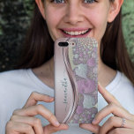 Funda Para iPhone 12 Nombre moderno fractal Rosa dorado manuscrito<br><div class="desc">Este diseño también está disponible en otros modelos de teléfono. Elija Tipo de dispositivo para ver otros fundas de iPhone, Samsung Galaxy o Google. Algunos estilos se pueden cambiar seleccionando Estilo si se trata de una opción. Este diseño puede ser personalizado en el área proporcionada cambiando la foto y/o el...</div>