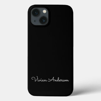 Funda Para iPhone 13 Nombre moderno Minimalista moderno de escritura ne