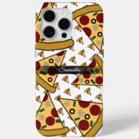 Nombre moderno personalizado Slice Pizza Pink