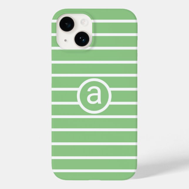 Funda De Case-Mate Para iPhone Nombre monocromático de estilo sabio blanco patrón (Reverso )