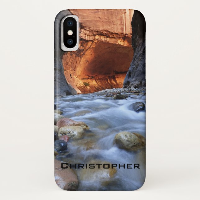 Funda De Case-Mate Para iPhone Nombre, Parque Nacional de Zion, Utah, los Narrows (Reverso)