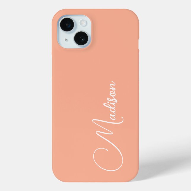 Funda De Case-Mate Para iPhone Nombre personalizado (Reverso )