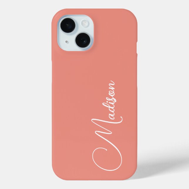 Funda De Case-Mate Para iPhone Nombre personalizado (Reverso )