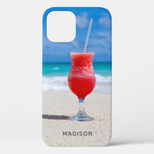 Funda Para iPhone 12 Nombre personalizado Beach estuches de teléfono de