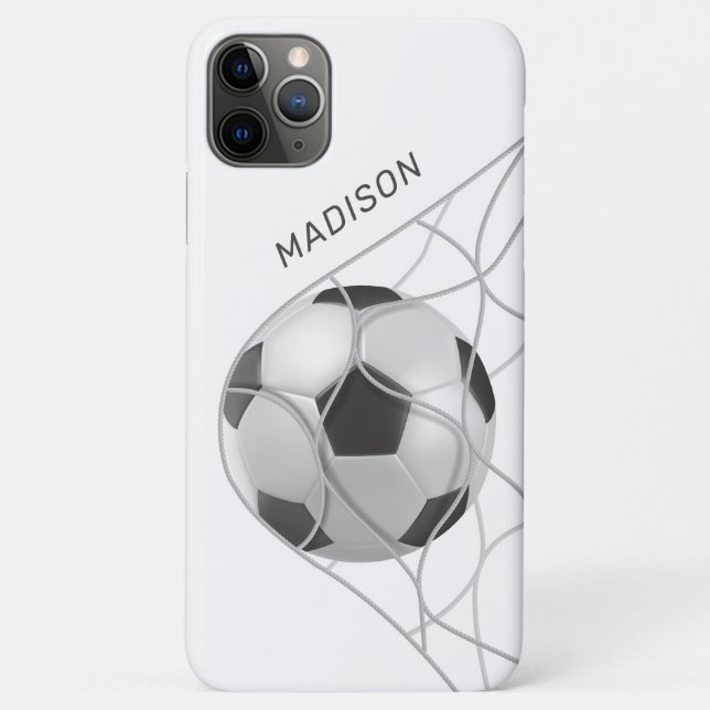 Funda De Case-Mate Para iPhone Nombre personalizado Casos de teléfono de Soccer G (Reverso)
