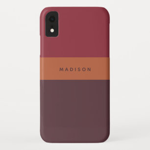 Funda Para iPhone XR Nombre personalizado Casos de teléfono de striping