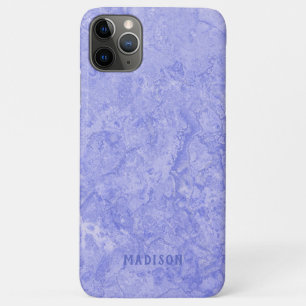 Funda Para iPhone 11 Pro Max Nombre personalizado Casos de teléfono Faux Blue M