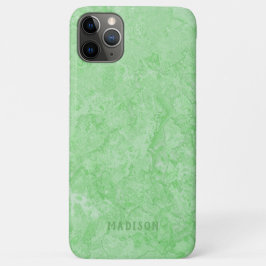 Funda Para iPhone 11 Pro Max Nombre personalizado Casos de teléfono Faux Green
