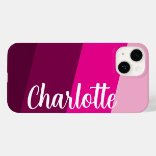 Funda Para iPhone 14 De Case-Mate Nombre personalizado Color moderno minimalista ros