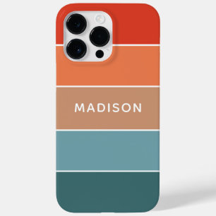 Funda Para iPhone 14 Pro Max De Case-Mate Nombre Personalizado Colorblock Tierra Colorido Mo