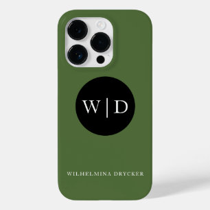 Funda Para iPhone 14 Pro De Case-Mate Nombre personalizado con monograma