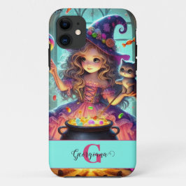 Funda Para iPhone 11 Nombre personalizado Cute Trajes de Halloween de B