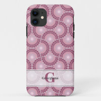 Nombre personalizado de 1920 Punto Rosa Dusky Radi