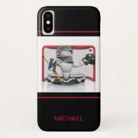 Nombre personalizado de arquero de hockey sobre hi