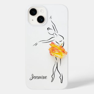 Funda Para iPhone 14 De Case-Mate Nombre personalizado de bailarina de ballet Rosa B